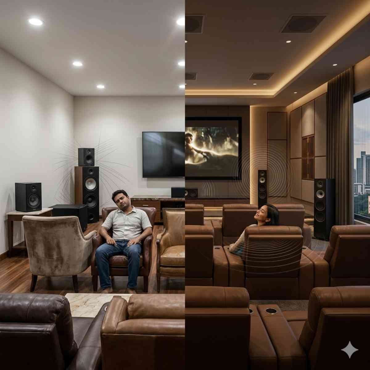 Home cinema setups_ unplanned vs professional