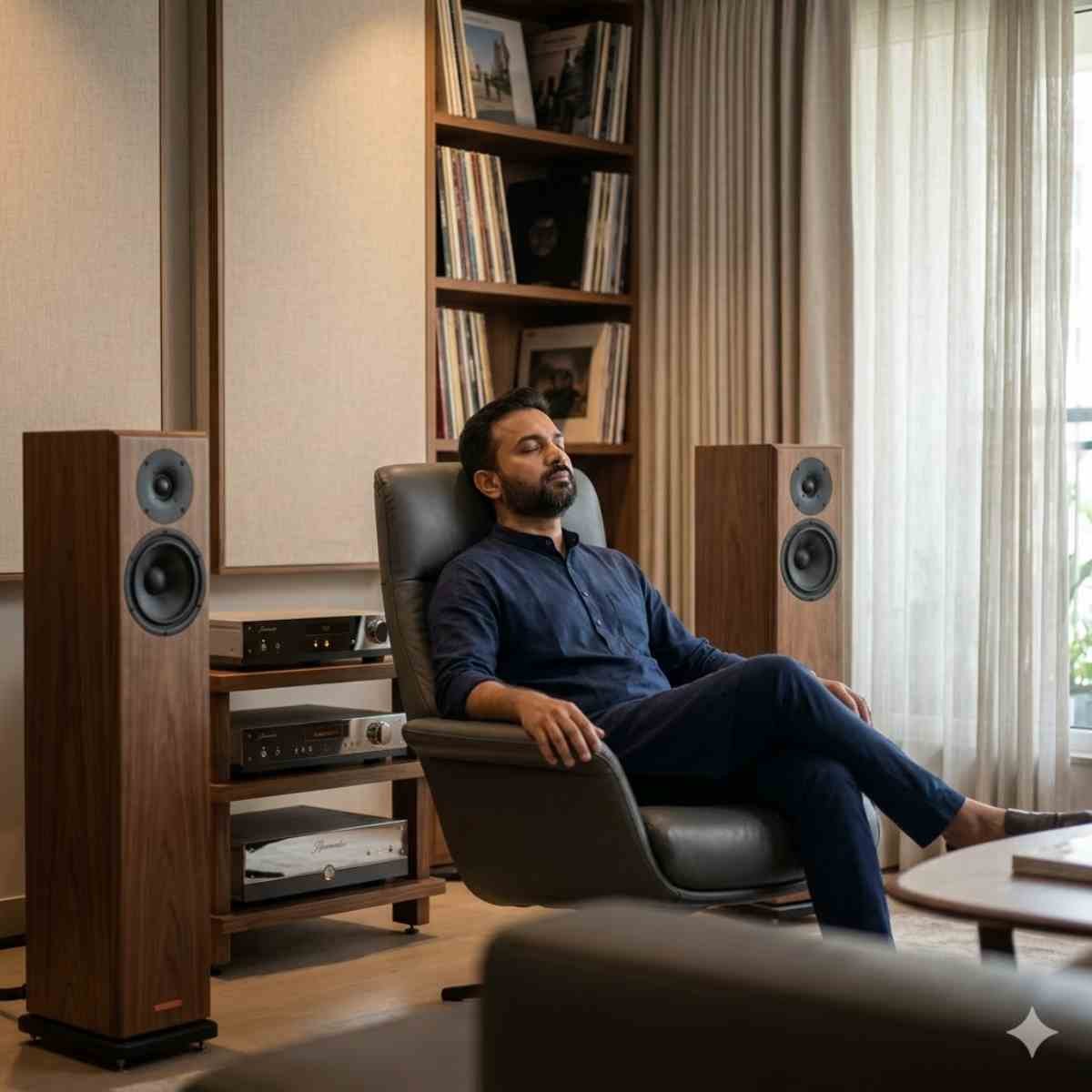 Relaxing moments in an audio haven